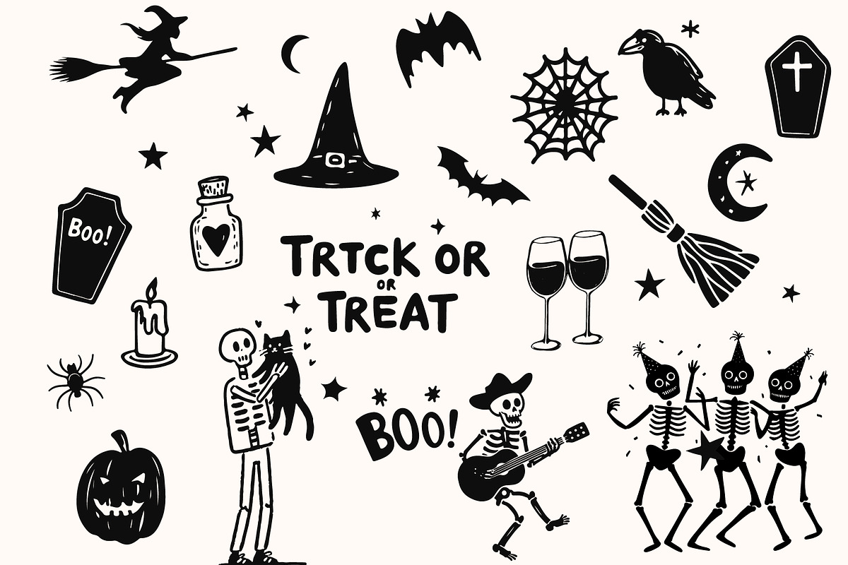 Spooky Halloween Clipart Bundle, a Graphic by The Layered Art (Photo 2 of 4)