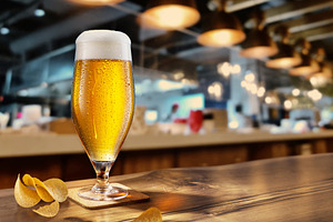 Cooled glass of beer, a Food & Drink Photo by Volff