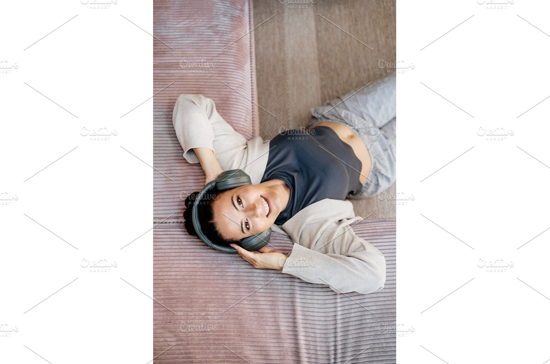 Woman relaxing at home, enjoying, a Person Photo by HalfPoint