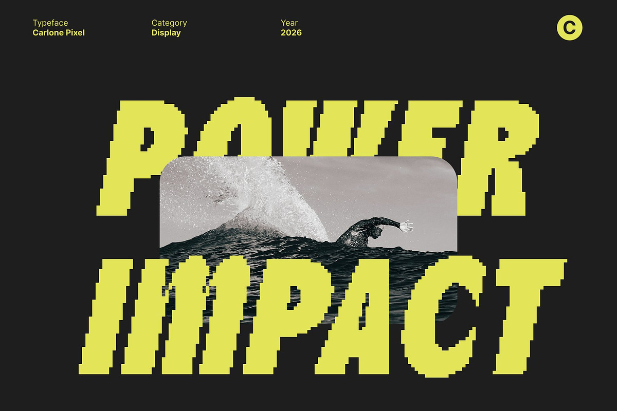 Carlone Pixel, a Sans Serif Font by Craft Supply Co. (Photo 5 of 8)