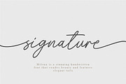 Milena Beautiful Handwritten Script, a Script Font by Typebae (Thumbnail 2 of 8)