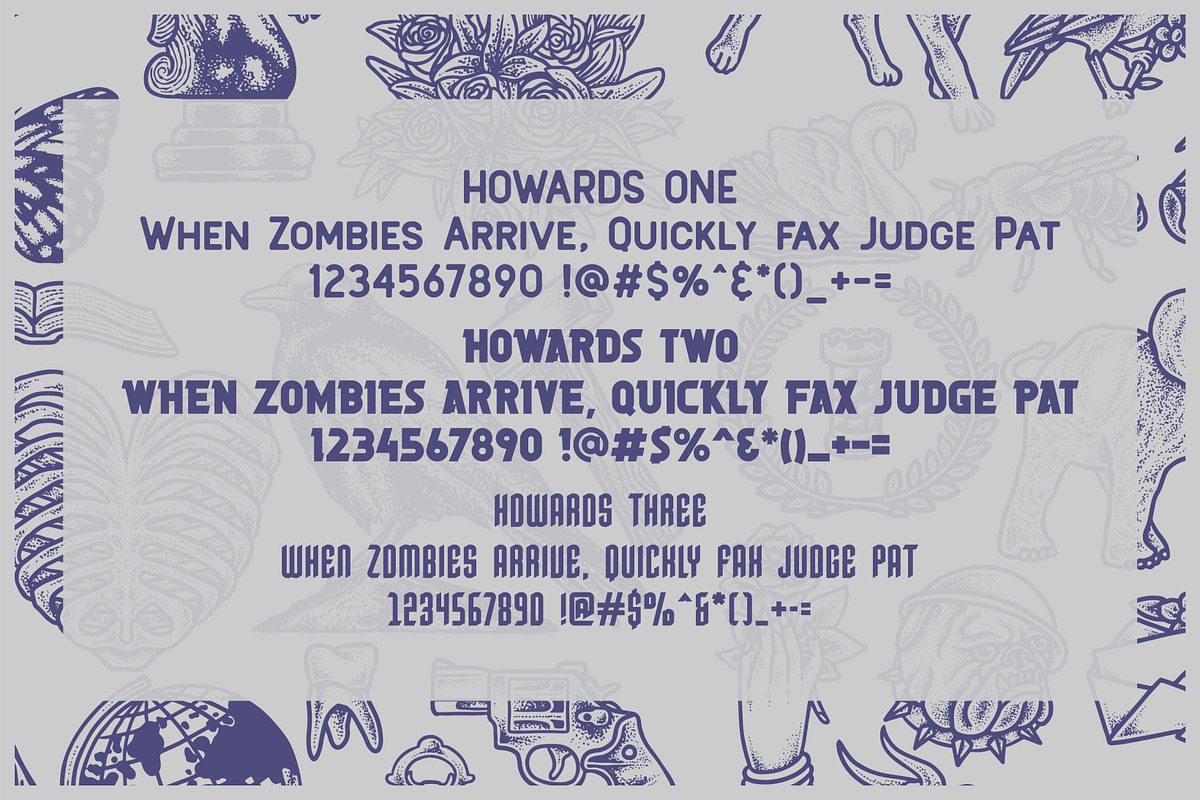 Howards Font Family + Extras preview 7