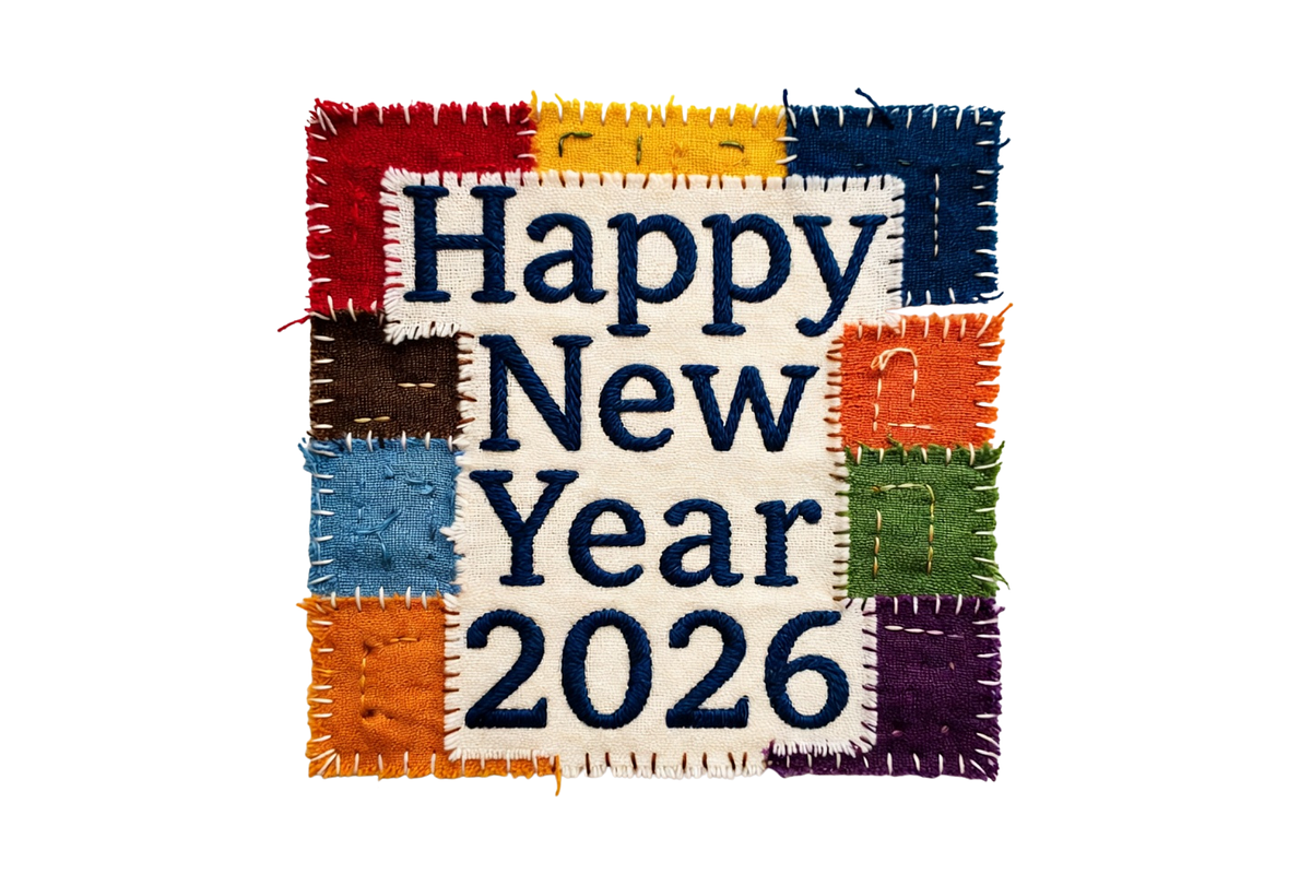Patchwork New Year 2026 Clipart, a Decorative Illustration by Creative design (Photo 5 of 7)
