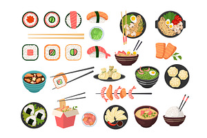 Asian food. Authentic ingredients, a Graphic by Onyx
