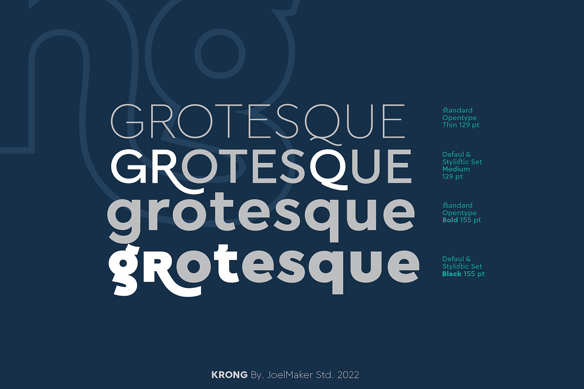 Krong Sans Serif, a Sans Serif Font by joelmaker (Photo 12 of 15)