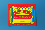 Red Yellow Vintage Gift Certificate, a Stationery Template by graphicook (Thumbnail 3 of 3)