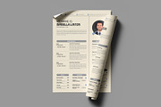 Creative Resume Layout Cover Letter, a Resume Template by PixelStudio (Thumbnail 2 of 4)