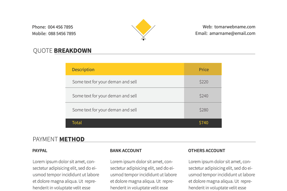 Project Proposal Template, a Brochure Template by DesignGhar (Photo 13 of 13)