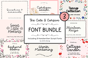 Cute & Cursive Font Bundle 3, a Script Font by Sofia Skoog (Thumbnail 1 of 10)