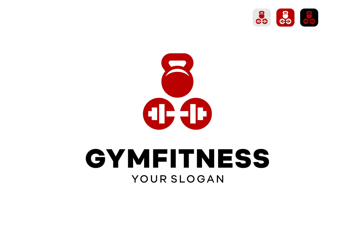 Gym Fitness Equipment Logo, a Branding & Logo Template by ika trisiana