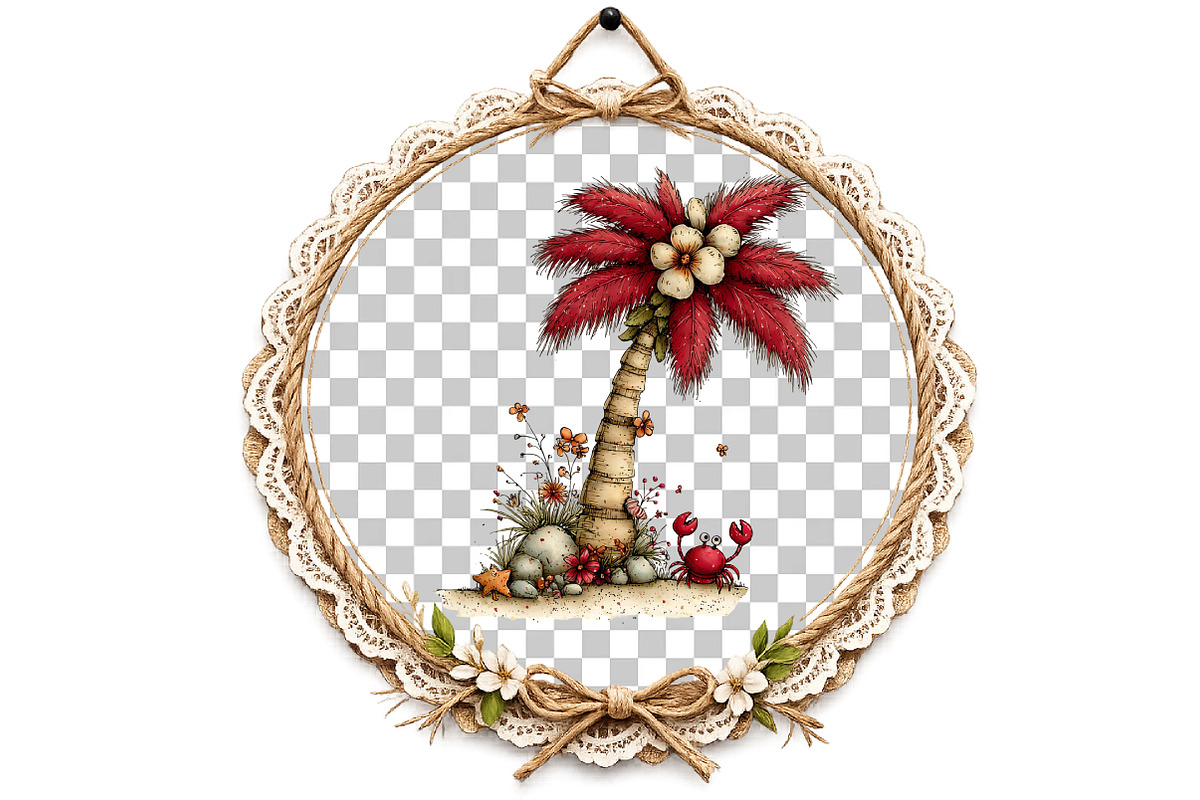 Palm Tree Watercolor Clipart, an Illustration by DreamArtGraphic (Photo 5 of 8)