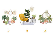 Cozy hygge home interior, a Decorative Illustration by the_myro (Thumbnail 7 of 13)