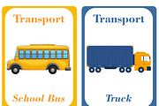 Transportation Flash Cards Kids, a Card Template by DigitalsDesigns (Thumbnail 2 of 4)