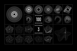 Wave Lines - 100 Vector Shapes