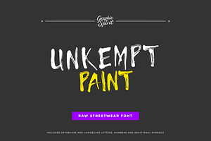 Unkempt Paint Decorative Font