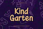 Kind Garten - Handwritten Font, a Handwritten Font by Alolieli Studio (Thumbnail 1 of 4)