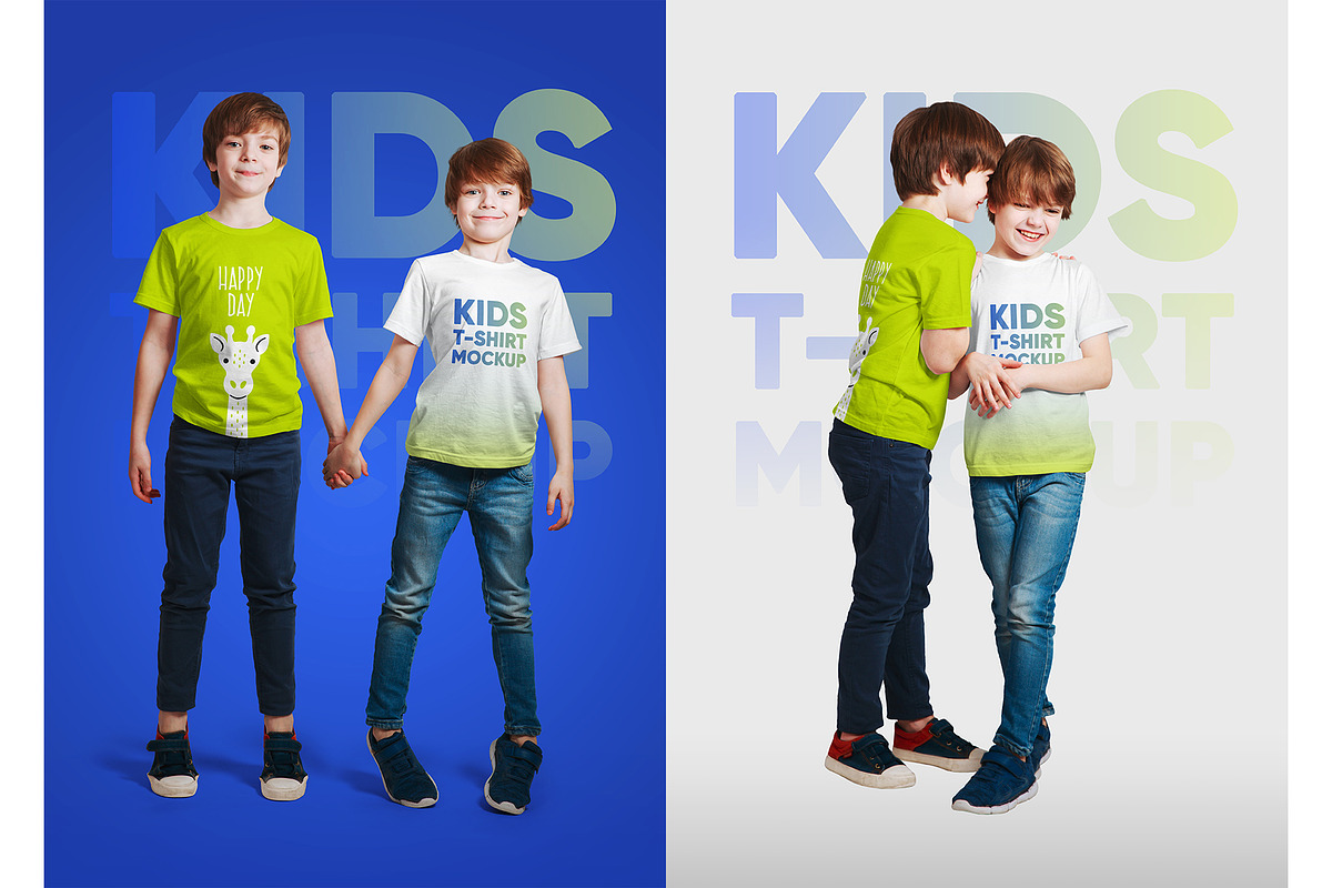 Kids Boy T-Shirt PSD Mockups Vol3, a Shirt Mockup by Hi, Mock-Up! (Photo 9 of 12)