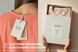 Clothing Branding & Packaging Mockup