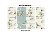 Dinosaur tropical land pattern, a Pattern Graphic by Milatoo (Thumbnail 4 of 4)
