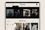 Wix Website Template ECommerce Shop, a Wix Template by Peaches Design (Thumbnail 5 of 7)
