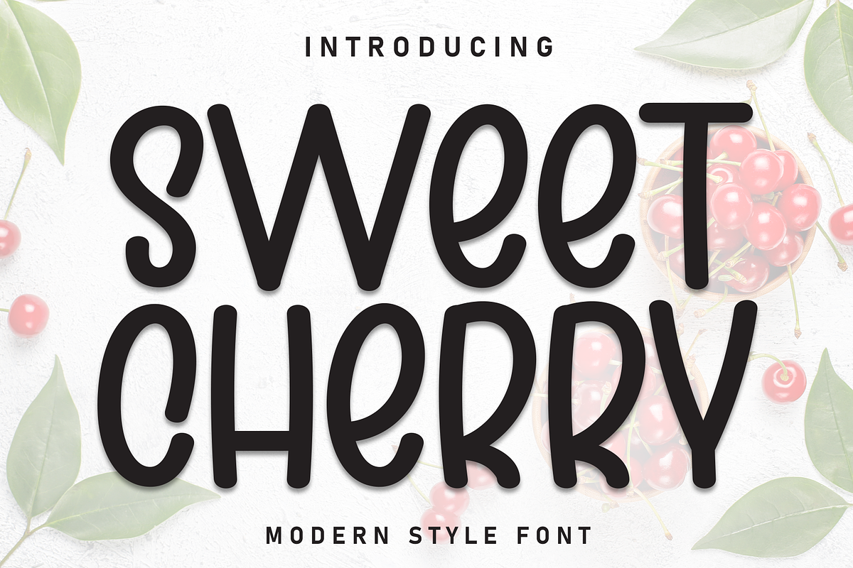 Sweet Cherry | Script Font, a Script Font by Scratchones (Photo 1 of 8)