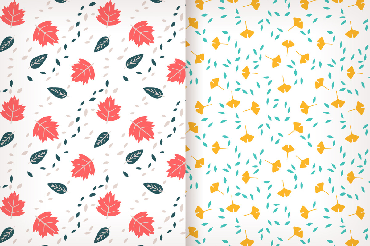6 Autumn vector seamless patterns, a Pattern Graphic by Insalata Illustrata (Photo 3 of 4)