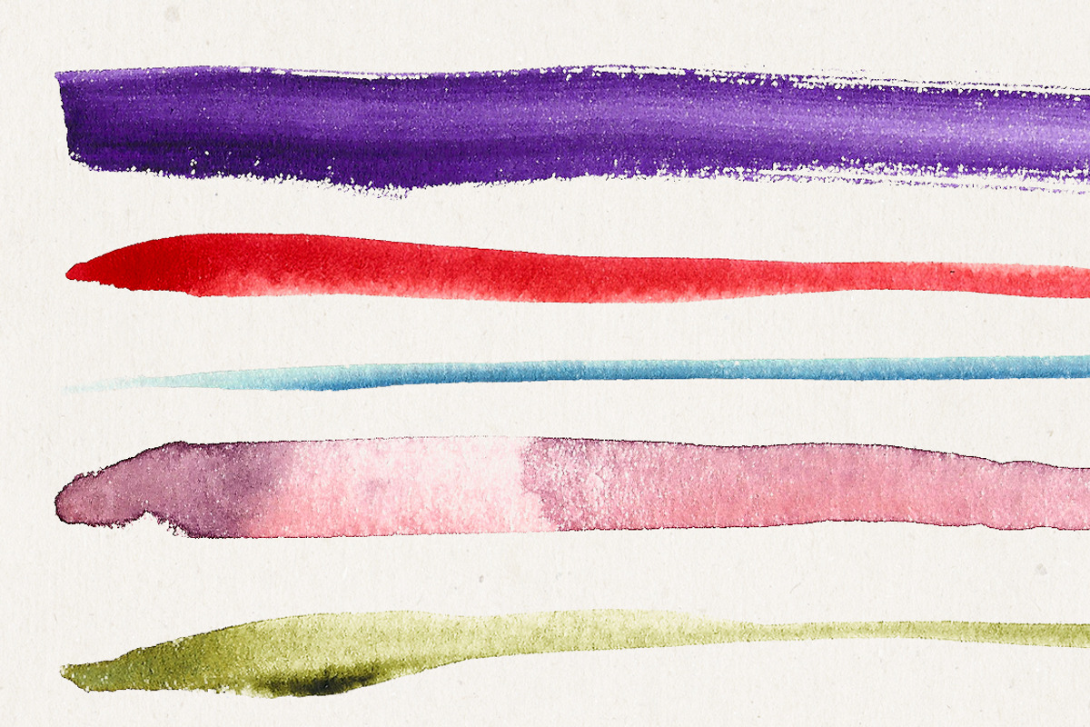 75 Transparent Watercolor Strokes preview 3