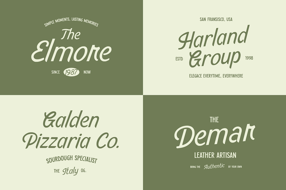 SFC Country Fairway, a Script Font by Skilline Supply Co. (Photo 7 of 11)