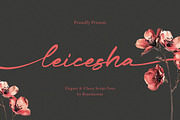 Leicesha – Elegant & Classy Script, a Handwritten Font by BrandSemut (Thumbnail 1 of 11)