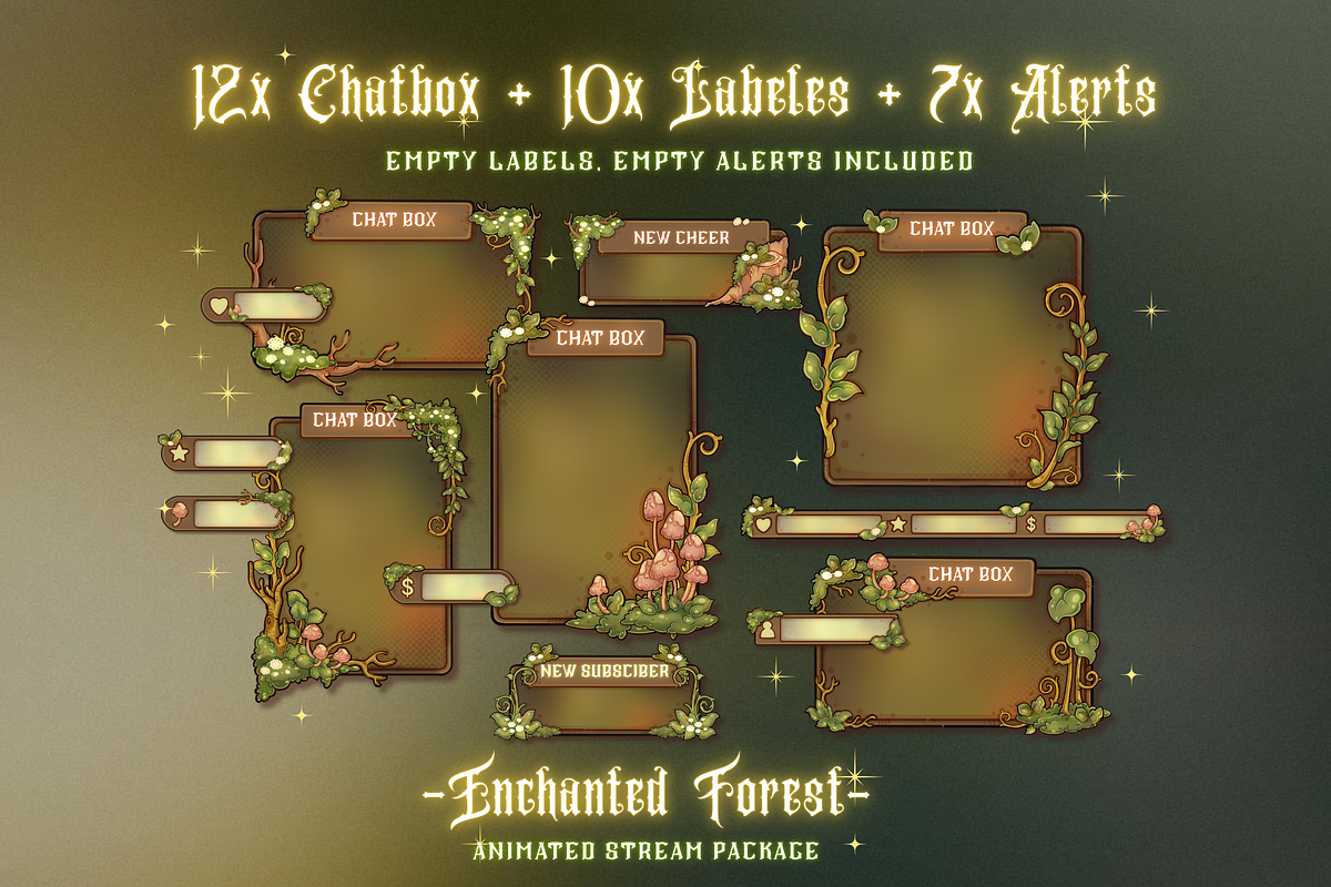 Enchanted Forest Stream Package, a Design Template by TheDoodleSweets (Photo 7 of 8)