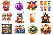 Halloween Trick or Treat Clipart, an Illustration by OK Design (Thumbnail 2 of 5)