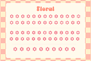 Retro Flower Display Font + Bonus, a Handwritten Font by Babymimiart (Thumbnail 8 of 10)