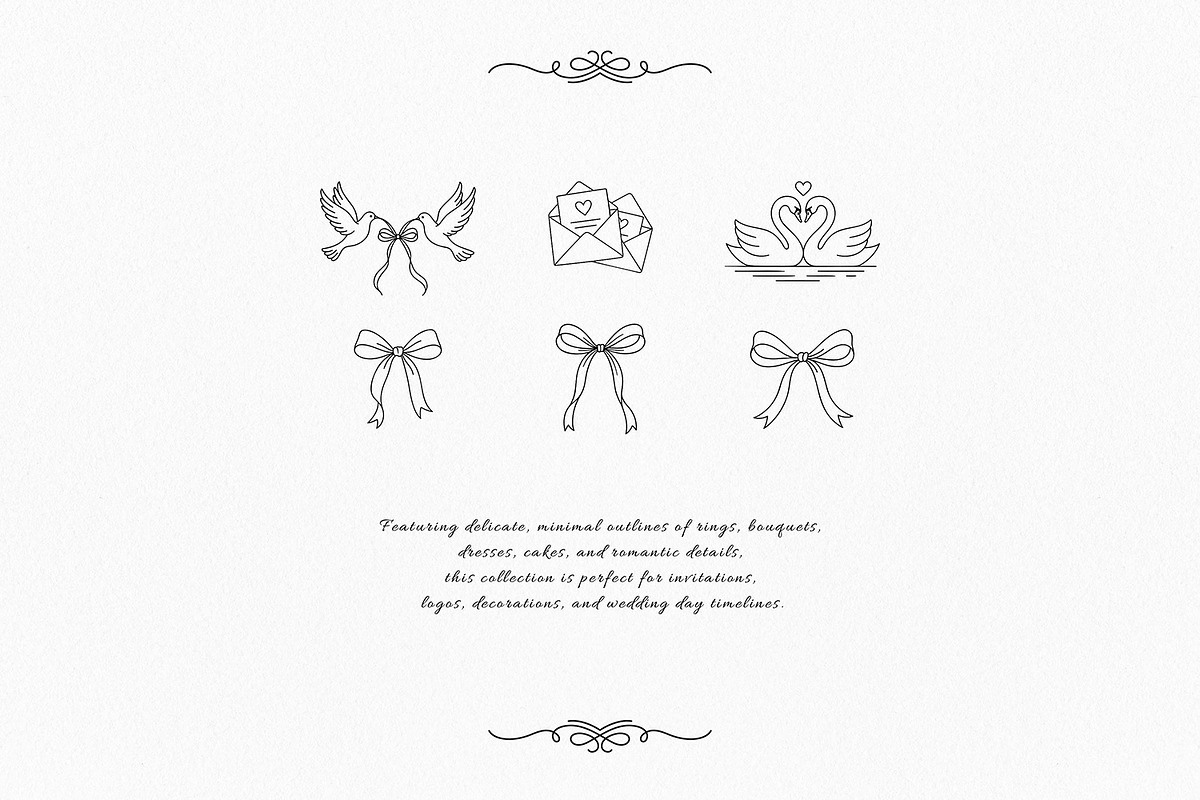 Wedding Timeline Icons, Line Art, an Object Illustration by Pretty Meerkat (Photo 4 of 6)