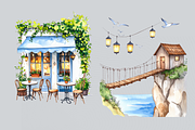 Whimsical Cottage Clipart Bundle PNG, an Object Illustration by Daffodil Dream Studio (Thumbnail 2 of 6)