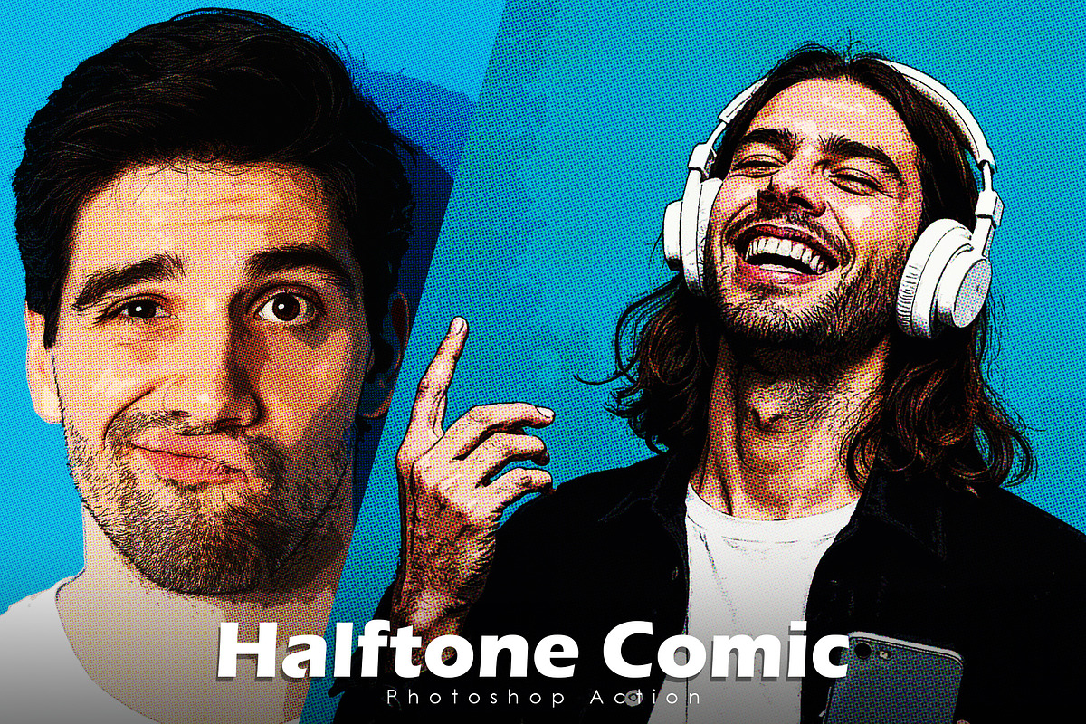 Halftone Comic Action, an Action Add-On by Vatdesign (Photo 1 of 4)