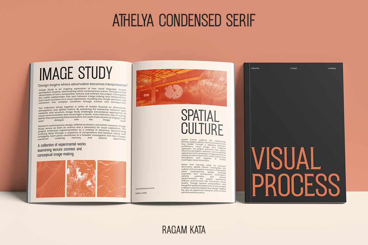 Athelya - Condensed Serif Font, a Serif Font by RagamKata (Photo 7 of 10)