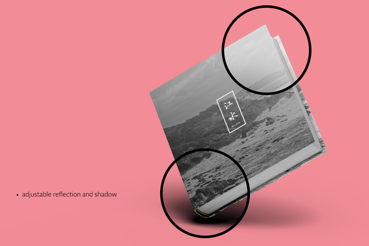 Square Hardcover Book Mock-up, a Print Template by Madbiologist (Photo 4 of 5)
