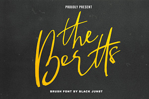 The Bertts - Signature Brush Font