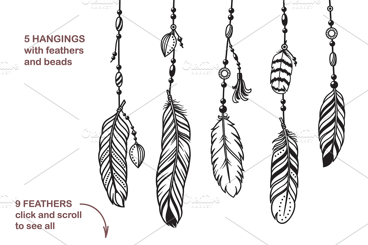 Boho elements, frames, patterns, a Background Graphic by InkySplash (Photo 4 of 5)