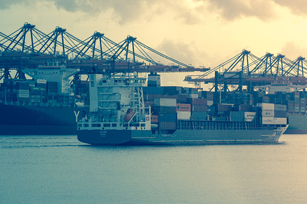 Boat leaving the harbor