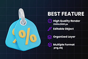 3D E-Commerce Icon Pack, an Object Graphic by Artnivora.Std (Thumbnail 3 of 4)