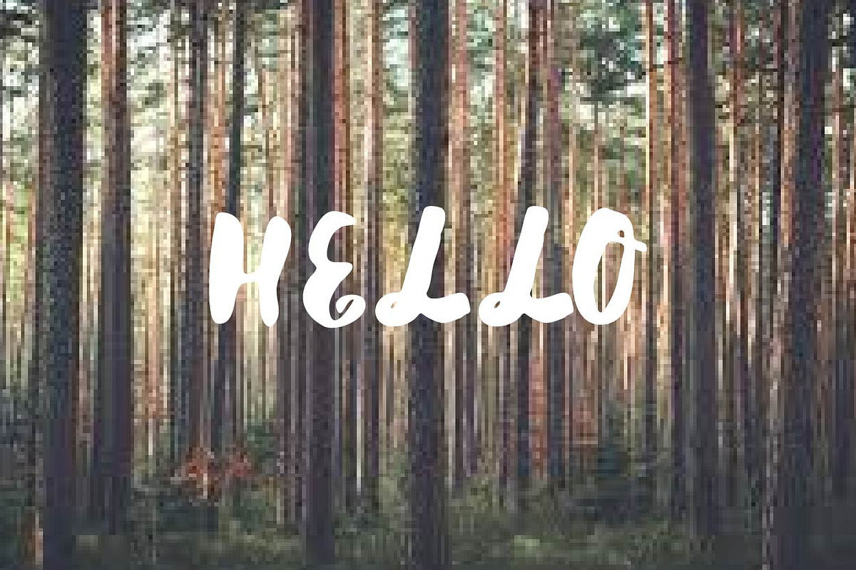Hello font