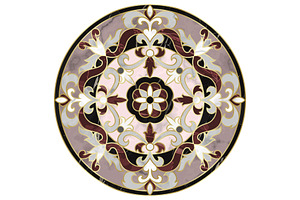 Luxury Pink And Gold Marble Mosaic