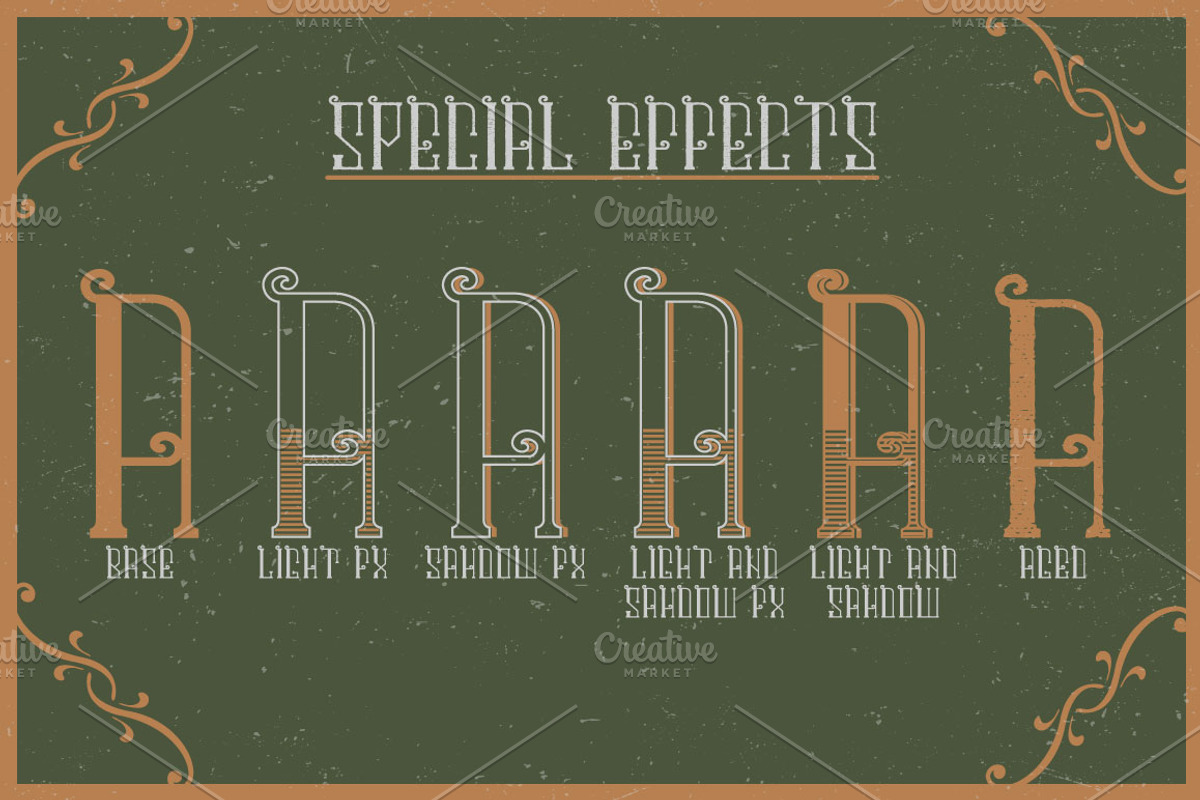 Centennial label font preview 4