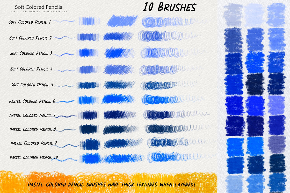 Procreate Soft Pastel Colored Pencil, a Brush Add-On by Fashion Workshop Bkk (Photo 5 of 8)