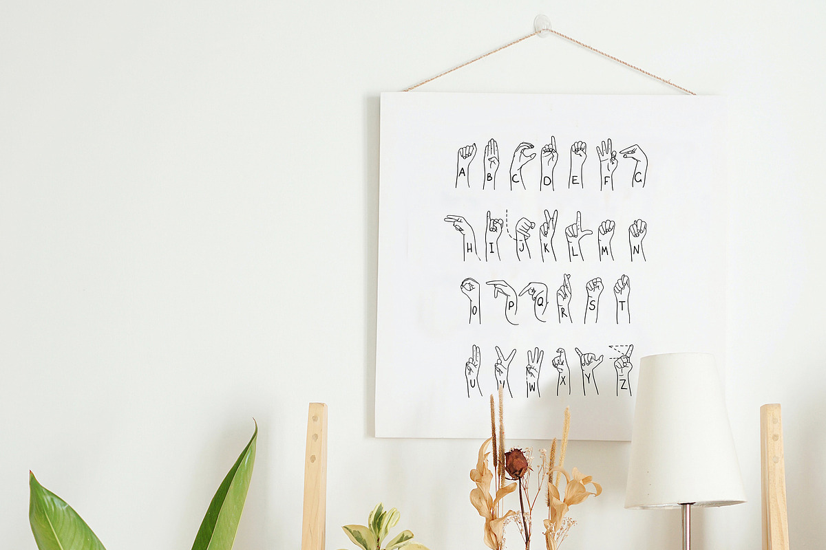 Sign Language bundle. ASL alphabet, an Education Illustration by ann_etc (Photo 3 of 10)