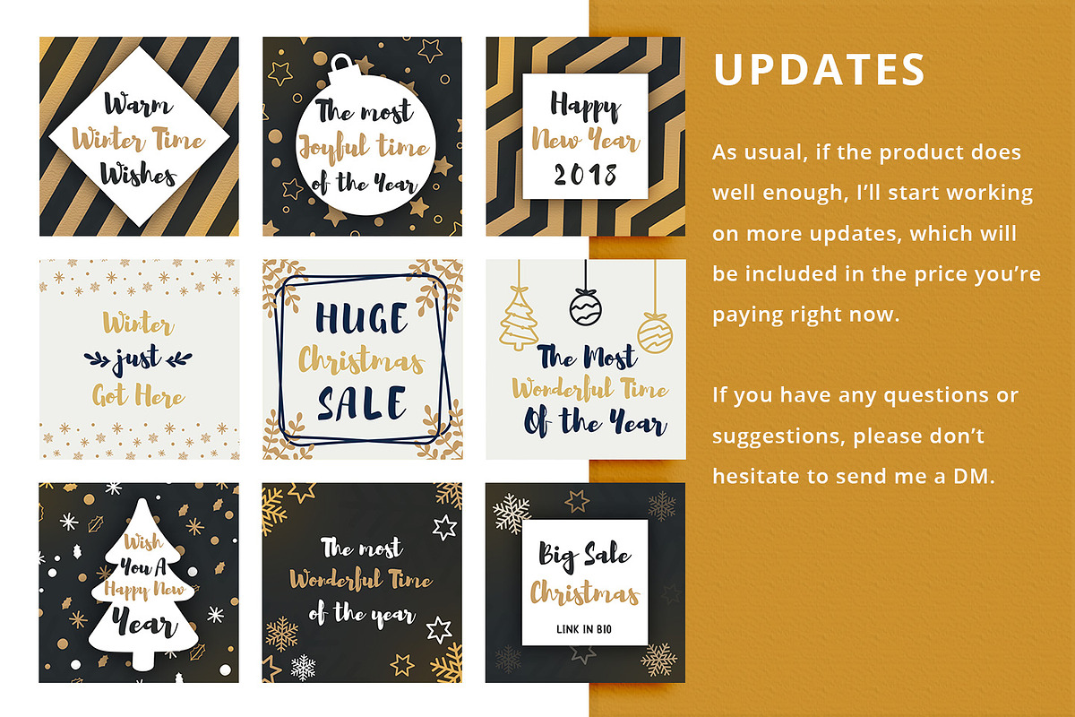 SALE! Animated Christmas Kit, a Social Media Template by Brandspark (Photo 7 of 9)