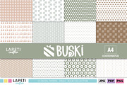 Neutral & Aesthetic Digital Paper, a Pattern Graphic by Lapeticrafter (Thumbnail 1 of 5)