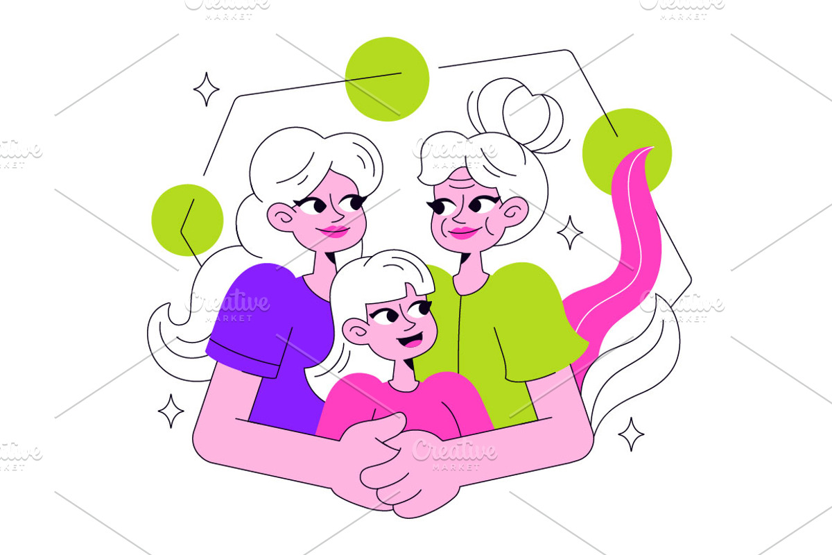 4 Intergenerational Bonding, a Person Illustration by denayunebgt (Photo 2 of 4)