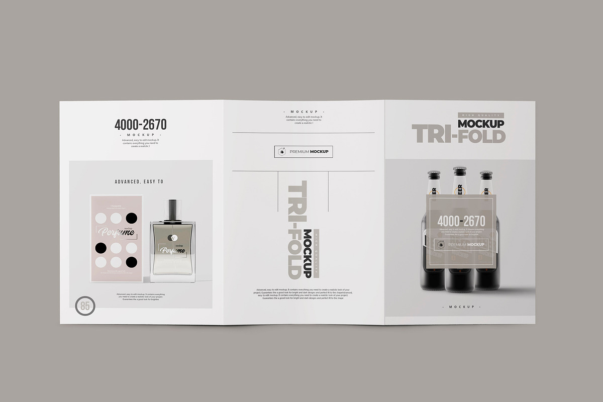 Tri-Fold Brochure Mock-up 5, a Print Template by Nevada63 (Photo 2 of 3)